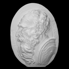 ezzelino iii da romano scan face man portrait ruler relief tyrant cruel 3d print model - Mito3D