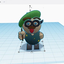 stupito artista tinkercad Tinkercharacter 3d print model - Mito3D