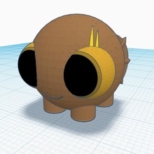 baby alien female tinkercad colorwithxyz 3d print model - Mito3D