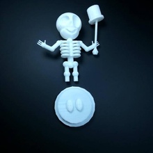 Skeleboy Tinkercharacters Spielzeuge Spiele cool Zahl Skelett gruslig Stock tophat Basteln Hut 3d print model - Mito3D
