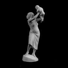 mãe criança stockwell londres scan 3d print model - Mito3D