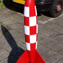 tintina rocket tail cone antena 3d print model - Mito3D
