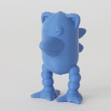 gogo duup pájaro volador ventilador Arte criatura volar tinkercad TinkerCharacters 3d print model - Mito3D