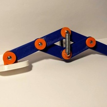 spring legs mechanism test jump springs mecahnism 3d print model - Mito3D
