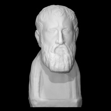 buste zeno analyse grec tête sculpture marbre philosophe copie augustan of elea veritas faux 3d print model - Mito3D