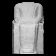 seated chares governor teichioussa scan greek ruler statue marble apollo 3d print model - Mito3D