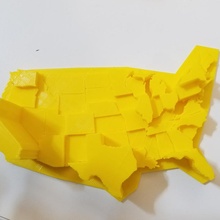 united electoral college height map data history usa president 2020 election 2016 us infographic 3d print model - Mito3D
