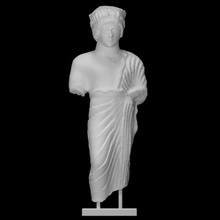 votif statue jeunesse analyse cheveux culte garçon calcaire votice 3d print model - Mito3D