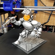 king arthur ghost goblins fan art armor figure knight mythical retro videogames figures video sega nes tinkercad 3d print model - Mito3D