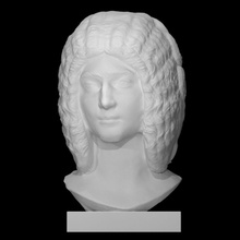 portrait style Julia domna analyse buste cheveux sculpture marbre julia 3d print model - Mito3D