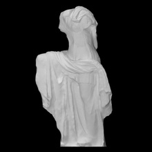 Muse Agnano Scan weiblich Griechenland Skulptur Frau Marmor Gruppe 3d print model - Mito3D