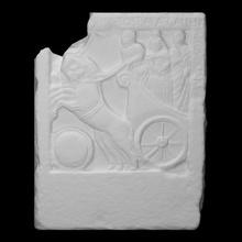 funerario stele ostiala gallenia scansione scultura calcare Morte sollievo pennarello funerale costoza 3d print model - Mito3D
