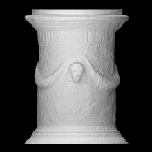 circular adornado altar escanear columna escultura alivio vicolo pastori 3d print model - Mito3D