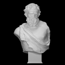 bust silenus scan sculpture marble fragment dionysus 3d print model - Mito3D