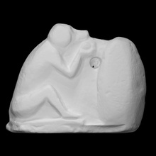singe casse Noisette analyse sculpture calcaire statuette 3d print model - Mito3D