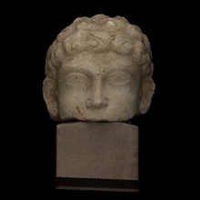 portrait head palmyra scan roman sculpture child limestone fragment 3d print model - Mito3D