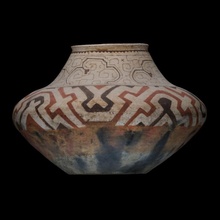 peruvian vessel scan vessel painted pottery peru terracotta peruvian 3d print model - Mito3D