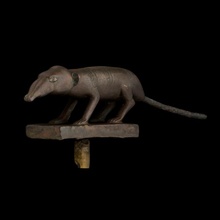 Spitzmaus Scan Tier Ägypten Falke Skulptur Nagetier Geier late period Letopolis 3d print model - Mito3D