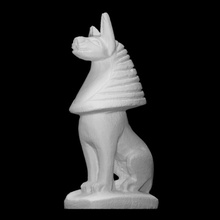 egípcio chacal estatueta Varredura lembrança world war i 3d print model - Mito3D