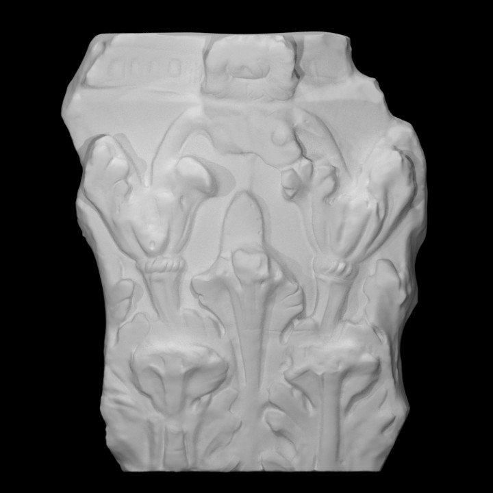 Korint Başkent sütun taramak heykel yapraklar Padua 3D print model - Mito3D