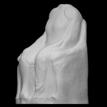 statue woman scan sculpture marble seated miletos 3d print model - Mito3D