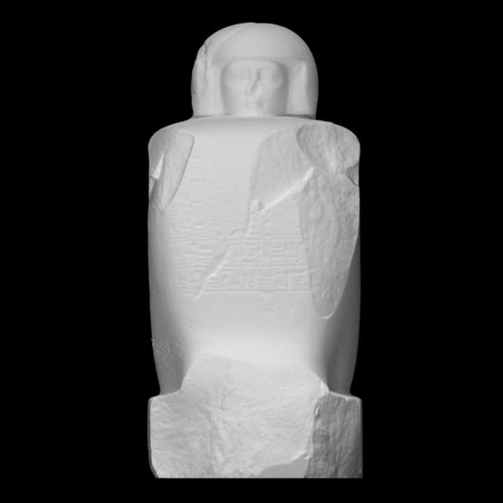 quadra estátua Principe mentuherkhepeshef Varredura 3D print model - Mito3D