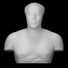 bust prince ankhhaf scan egypt sculpture limestone painted old-kingdom 3d print model - Mito3D