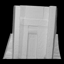 falso porta redines Varredura Egito calcário Gizé false door 3d print model - Mito3D