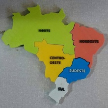 regioni brasile l'istruzione 3d print model - Mito3D