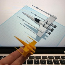 basit kanat tinkercad Yıldız Savaşları xwing eunny 3d print model - Mito3D