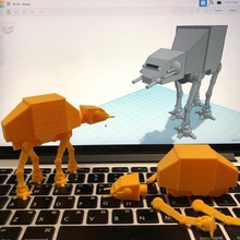 basit at tinkercad Yıldız Savaşları atat eunny 3d print model - Mito3D