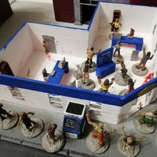 köşe Ajans moloz paket bina heykelcik ofis Warhammer rakamlar minyatür savaş oyunu manzara zombi Eskice 40000 çöküş postapo 3d print model - Mito3D