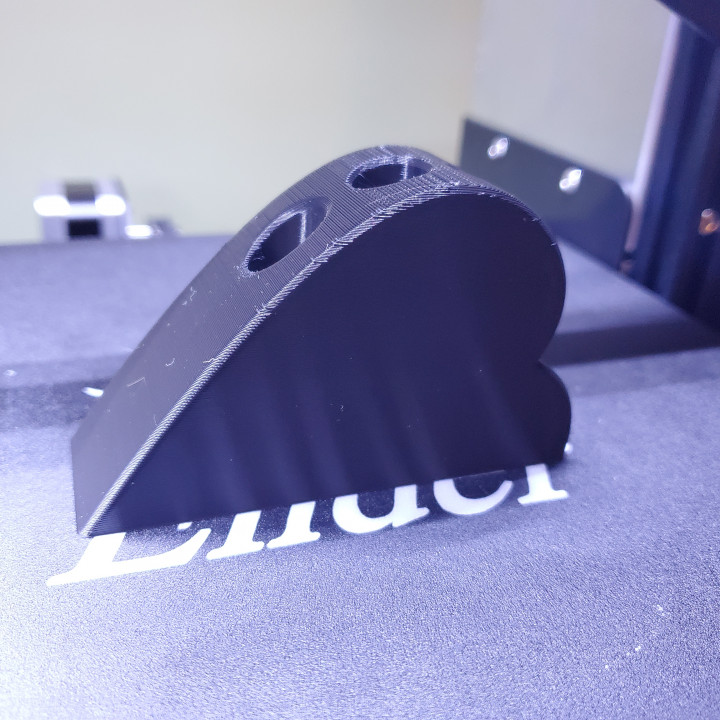 half hearted bolígrafo soporte escritorio corazón oficina lápiz marcador 3D print model - Mito3D