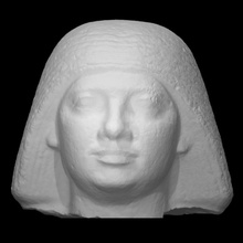 cabeza seshemnefer ii escanear Egipto giza old kingdom 3d print model - Mito3D
