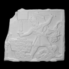 Príncipe arikankharer matando enemigos escanear África batalla Egipto Grecia escultura guerra alivio matar 3d print model - Mito3D