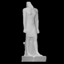 ayakta şekil babaef taramak Mısır kireçtaşı parça Giza old kingdon late dynasty 3d print model - Mito3D