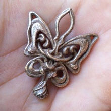 papillon pendentif art conception insecte aile nœud bijoux changement liberté pendantnecklace 3d print model - Mito3D
