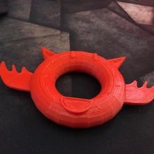 bat donut Basteln Tinkercharacters 3d print model - Mito3D