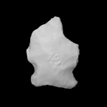 biface - coads 126a+-461 scan stone projectile shard 3d print model - Mito3D