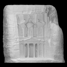 khazneh scansione architettura tempio Giordania petra tesoro joseph azzam 3d print model - Mito3D