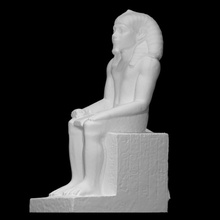 zefay hapy scansione scultura statua calcare seduto middle kingdom 3d print model - Mito3D