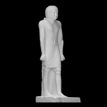 statua khuienkhufu scansione Egitto scultura calcare in piedi giza grandi passi tomb g 3d print model - Mito3D