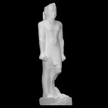 heykel Aspelta taramak siyah firavun ayakta nubian Sudan krem 25th dynasty 3d print model - Mito3D