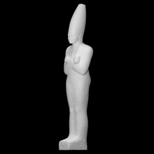 osiride statua re mentuhotep iii inscribed merenptah scansione Egitto arenaria oriside king dynasty 11 3d print model - Mito3D