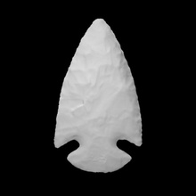 biface - coads 225-84 scan stone projectile shard ohio 3d print model - Mito3D