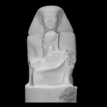estatua sendenmut NEFRURO escanear Egipto escultura Roca sentado arrodillado 3d print model - Mito3D