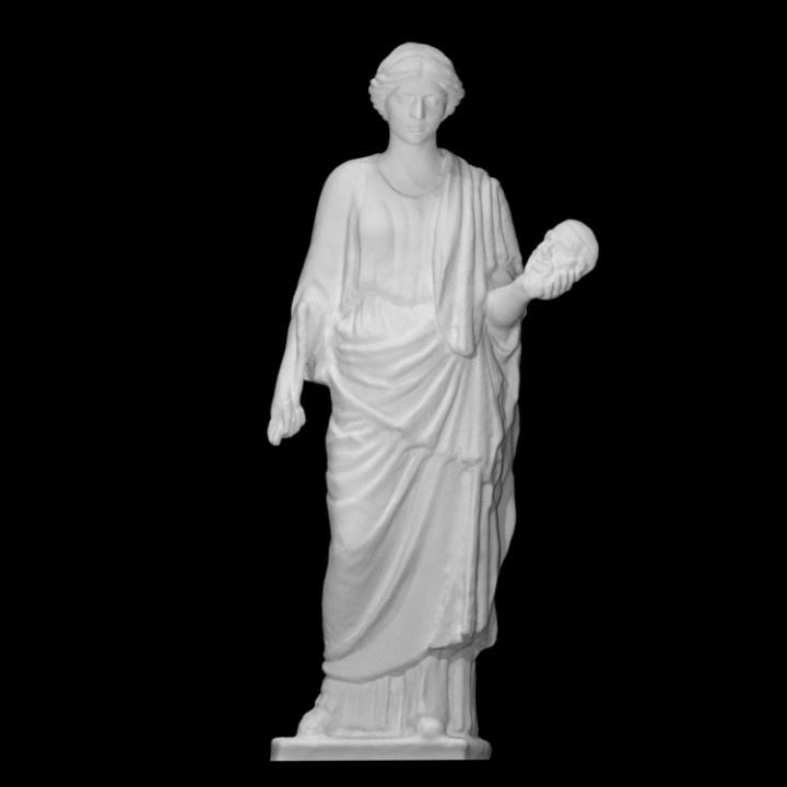 hembra deidad restaurado musa escanear Corea tipo restauracion eleusim 3D print model - Mito3D