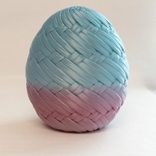 woven easter egg & garden 3d fun kids zbrush holiday 3d print model - Mito3D