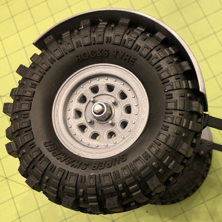 19 boncuk kilidi tekerlek 10 tanıtım videosu versiyon rc tarayıcı ölçekleyici 1 3D print model - Mito3D