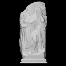 bard sculpture scan figure man statue stone tomb monument relief cemetery 3d print model - Mito3D